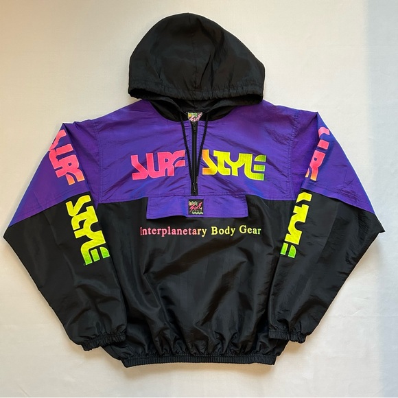surf style Other - Surf Style Interplanetary Body Gear Anorak Windbreaker Jacket One Size